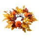 thumbnail image 2 of Uuiauoio Maple Leaf Pumpkin Berry Harvest Candle Ring Fall Thanksgiving Centerpiece Decorative Wreath for Table Mantel Seasonal Home Decor, 2 of 6