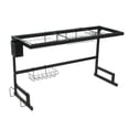 thumbnail image 1 of Estante de cocina negro para escurridor de acero inoxidable extra resistente, organizador de utensilios 65cm/85cm, antioxido y lavable., 1 of 6