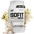 thumbnail image 4 of Nutrex Research IsoFit Vanilla Whey Isolate Protein Powder 100% Whey Protein Isolate | Muscle Recovery, Naturally High EAAs | Fast Absorbing, Easy Digestion | (Vanilla Bean Ice Cream, 30 Servings), 4 of 10