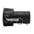 thumbnail image 4 of Bee Valve 3" PVC Camlock Hose Shank Fitting - Plastic Hose Barb Coupler - Poly Type C Female Cam Lock Hose Adapter - Barbed Hose Cam & Groove Coupler, 4 of 6