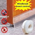 thumbnail image 3 of 3X Verano Sellos de Puertas Y Ventanas Costura de Puerta Fondo de Puerta Una Prueba de Viento Aislamiento de Ventana Una Prueba de Insectos Tira de Goma Impermeable, 3 of 5