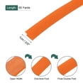 thumbnail image 2 of Uxcell 2/5" Double Fold Bias Tape Polyester Continuous Bulk Bias Tape for Sewing Seaming Orange 55 Yards, 2 of 7