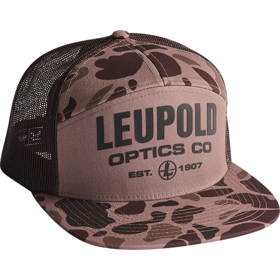 LEUPOLD Men's Bark Duck Camo 7 Panel Trucker (186778)