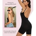 thumbnail image 5 of MANIFIQUE Women's Backless Shapewear Bodysuit Tummy Control Shorts Body Shaper Sleeveless Jumpsuits Tanks Tops, 5 of 6