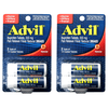 Advil Coated Tablets Pain Reliever and Fever Reducer, Ibuprofen 200mg, 2 x 10 Count Vials Travel Size Pack of 2 (4 vials total)