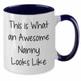 thumbnail image 2 of Inspirational Nanny Gifts from Friends to Awesome Nannies for Graduation, Funny Two Tone Coffee Mug for Nanny's Unique Gift, 2 of 5