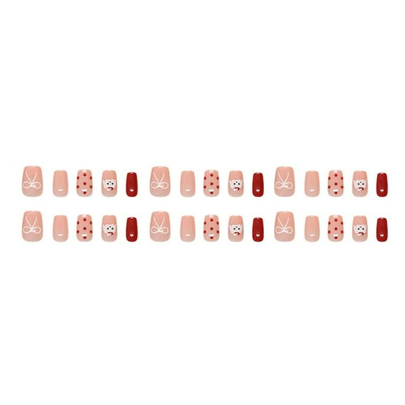 24Pcs Cloud Sweet Star Moon Acrylic Nails Press on Almond Wearable Full Cover Nails False Tips type Fingernail 8 Beauty Round Glossy salon Press gel Waterproof Fake nails,french Cover Natural