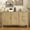 Natural#2, variant on Dining Room Sideboards, U_STYLE 59.3''Sideboard with Sliding Barn Door and Mesh Panels,Farmhouse Buffet with Open Storage,Suitable for Living Room, Hallway, Balcony,Kitchen, Office