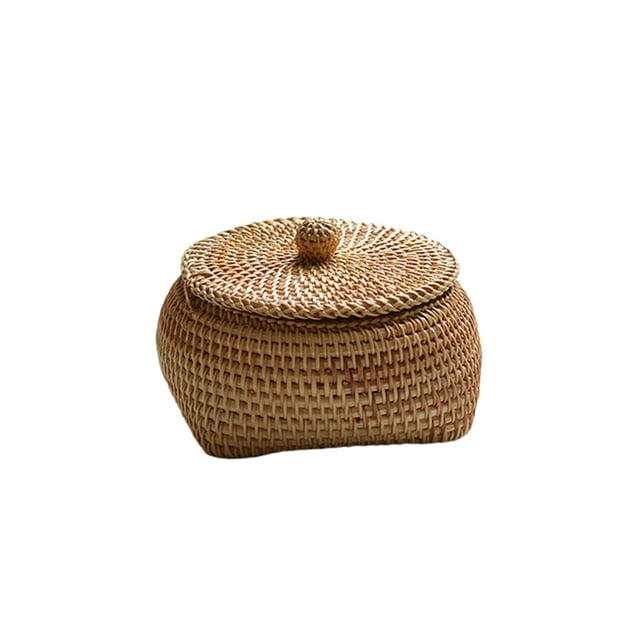 Xingzhi Panier de Rangement en Rotin Style Moderne Simple Remplacement Sans Odeur Chambre Salon Télécommande Type 2