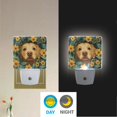 thumbnail image 2 of Yayeee LED Plug in Night Light for The Home with Auto Dusk to Dawn Light Sensors, 2 Pack, Flowers and Dog, 2 of 6