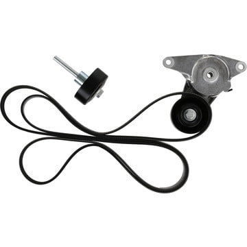 Dayco Serpentine Belt 5060950K1 OE Replacement; With Pulley And Tensioner