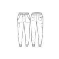 thumbnail image 2 of MED COUTURE Women's Touch Jogger Yoga Scrub Pants, Color: Coral, Size: L Regular, 2 of 5