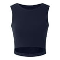 thumbnail image 7 of SNKSDGM Female Racerback Tank Tops for Women Loose Tank Tops for Women Sexy Casual Womens Sexy Sleeveless O Neck Racerback Cropped Tank Tops Trendy Cute Teen Girls Neck Crop Tops Vest Xl, 7 of 7