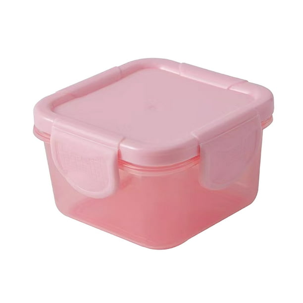 Contenedores de Almacenamiento de Alimentos Mini Caja de Conservación Fresca con Tapa, Caja de Dispensador de Alimentos, Caja de Aislamiento Espesada, Caja de Almacenamiento Transparente, Contenedor D