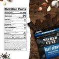 thumbnail image 6 of Wicked Cutz Premium Tender Beef Jerky, High Quality, Original Peppered, 12g Protein, 2.75 oz, 2-Pack, 6 of 7