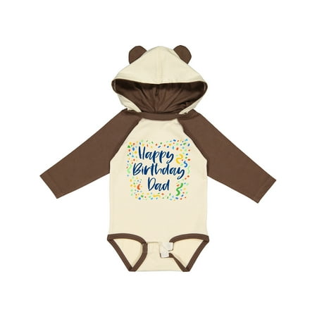 

Inktastic Happy Birthday Dad Gift Baby Boy or Baby Girl Long Sleeve Bodysuit