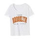 thumbnail image 4 of Camiseta para mujer, camiseta básica de moda de verano para oficina, viaje por la calle, regalo para mujer M, 4 of 7