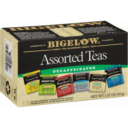 (2 Pack) Bigelow, 6 Assorted Decaf, Tea Bags, 18