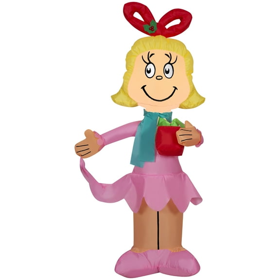 Gemmy Christmas Inflatable Cindy Lou Who, 4 ft Tall, Multi