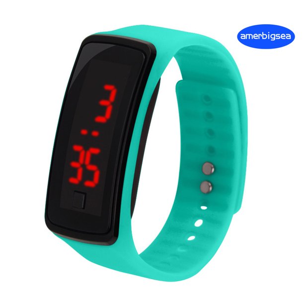 amer - reloj de pulsera digital electrónico de silicona para niños Gao Jiahui unisex