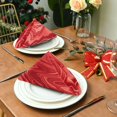 thumbnail image 3 of Iauyy Satin Napkins Set of 6- Abstract- Red DIY Printing Decoration Cloth Napkin- Easy Care for Home/Party, 3 of 8