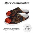 thumbnail image 6 of KLL Fiery Floral Pattern Pattern Adult Unisex Cozy Slippers,Fuzzy Slip-on Slippers TPR Sole Slippers Comfort Plush Home Footwear for Indoor & Outdoor-37/38, 6 of 7
