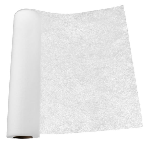 ibasenice Non Woven White Double Sided Iron on Fusible Interfacing for Sewing Crafts