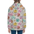 thumbnail image 6 of Kdxio Skull and Flowers Pattern Kids Boys Girls Zip Up Hoodie 3D Printed Hooded Sweatshirt Hoody Coat with Pocket 7-12 Y-Small, 6 of 6