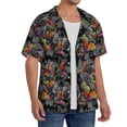 thumbnail image 2 of Vsdgher Multicolored Butterflies C Men's Cuban Shirt, Hawaiian Shirts, Business Casual Button Down Shirts, Short Sleeve Shirt-Medium, 2 of 5