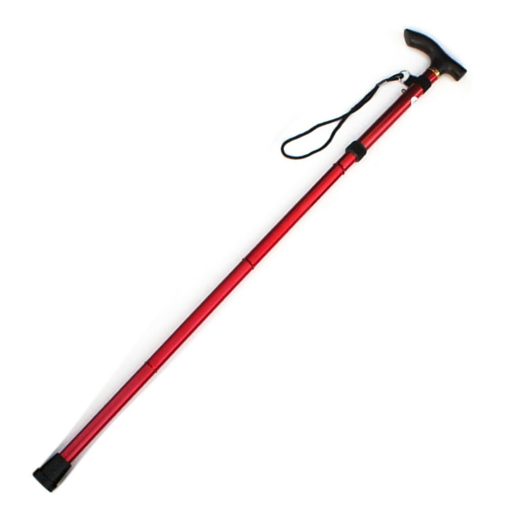 Aluminum Alloy Foldable Cane FourSection Telescopic Folding Trekking