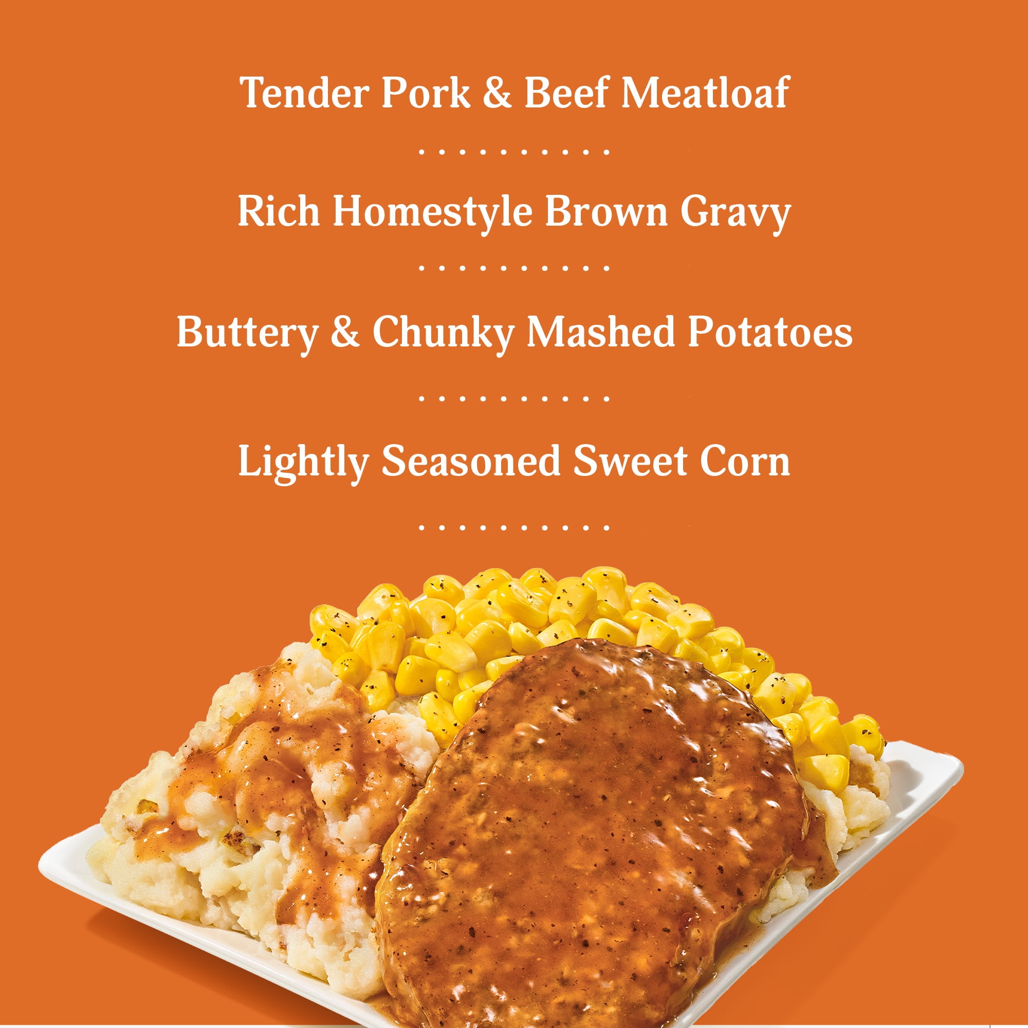 Healthy Choice Meatloaf & Mashed Potatoes, High Protein Frozen Meal, 11 oz. Bowl