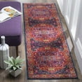 SAFAVIEH Evoke Westley Traditional Runner Rug, Blue/Fuchsia, 2'2" x 11