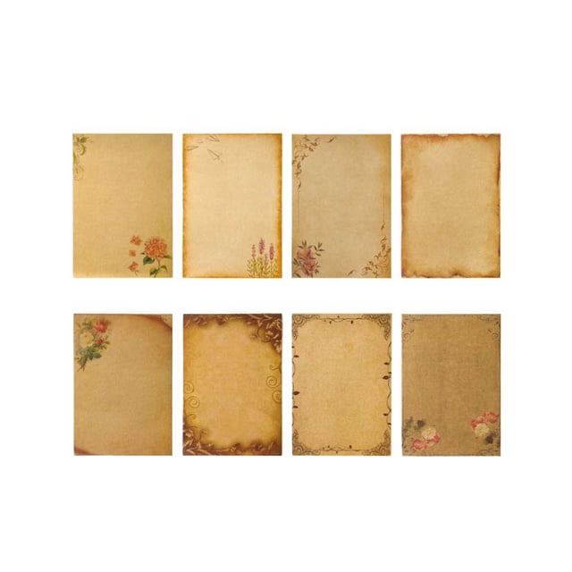 Kearding 64 piezas de papel de carta Vintage europeo, papeles de papelería, regalos de fiesta, sobres de invitación, suministro para la Artesanía