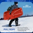 thumbnail image 5 of Snow Joe Plastic Snow Sled 34” Toboggan Board with Handles and Rope, Red, SJ-SLD34-RED, 5 of 12