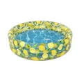 thumbnail image 1 of Pool Candy PC6060LEM-F 60 x 60 x 15 in. Inflatable Sunning Pool, Lemon Print, 1 of 1