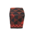 thumbnail image 2 of Kilim Pouf Cadie, Black (12"x12"x17"), 2 of 2