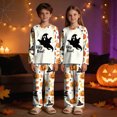 thumbnail image 5 of Family Matching Pajamas Halloween Pumpkin Print Long Sleeve Crewneck Tops and Pant Set for Kids/Baby 2 Pcs Sleepwear - Kids, 5 of 7