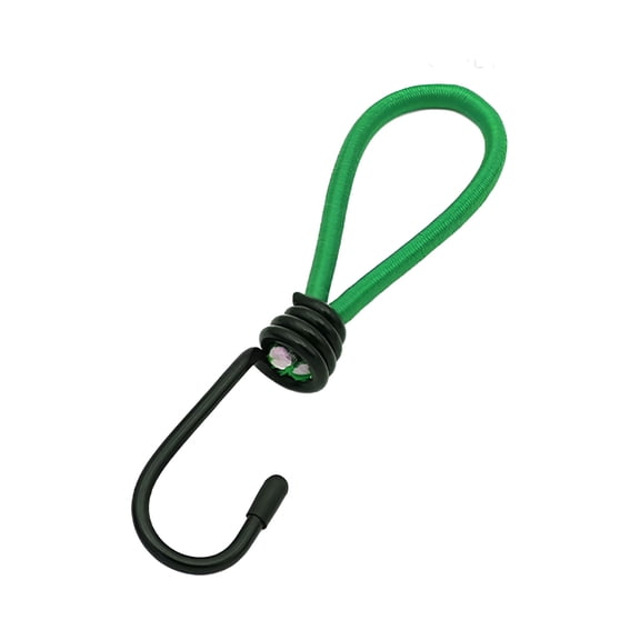 MISSMILE Bungee Cords Heavy Duty Outdoor,Mini Bungee Cords with Hooks in 6 Inch Length,Black Durable Rubber Canopy Tents Camping Accessory