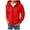 Red(New), variant on PNTUTB Men's Printing Hooded Long Sleeve Cardigan Loose Casual Sports Zipper Coat with Pockets