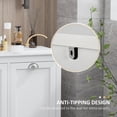 thumbnail image 6 of Tilt-Out Laundry Sorter Cabinet, Bathroom Storage Organizer with 2 Compartments, Laundry Hamper with Anti-Tipping Design for Bathroom, Bedroom, White, 6 of 7