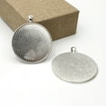 thumbnail image 3 of Guardurnaity Adultos Vintage colgante Base collar tobillera decoración colgante DIY manualidades accesorios Ropa, zapatos y accesorios Miscelánea Plata 50 mm, 3 of 6