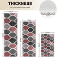 thumbnail image 4 of Red and Black Ethnic Geometric Pattern Kitchen Rugs Sets Of 3,Kitchen Runner Rugs Non Skid Washable,Decorative Kitchen Floor Mats for Kitchen,Sink,Laundry,17"x30"+ 17"x47" + 17"x59", 4 of 6