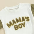thumbnail image 5 of Bagilaanoe Newborn Baby Boy Summer Rompers Letters Print Short Sleeve Bodysuits 3M 6M 12M 18M Infant Casual One Piece Short Jumpsuit, 5 of 7