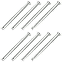 8Pcs 1/4" x 4" Single Hole Clevis Pins, 304 Stainless Steel Flat Head Pins