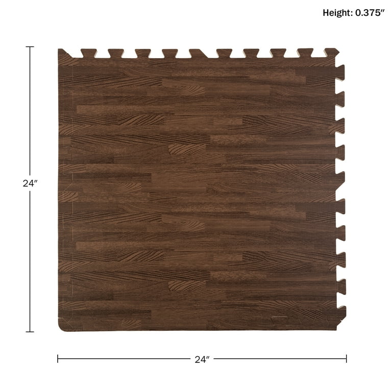 Stalwart Black 24 in. x 24 in. EVA Foam Floor Mat with Carpet Top (6-Pack) Stalwart Black 24 in. x 24 in. EVA Foam Floor Mat with Carpet Top (6-Pack)