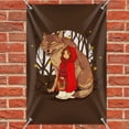 thumbnail image 2 of Little Red Riding Hood With Wolf In Woods Home Business Office Sign, 2 of 3