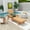 Teak, variant on WestinTrends Shoreside Poly Reclining Chaise Lounge for Outdoor, Patio, Garden, Red
