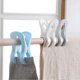 thumbnail image 4 of SZTXJ 4 Pcs Plastic Drying Clip, Multifunctional Quilt Clip Non-slip Clothespins Beach Towel Clips Cruise Chair Holder Plastic Clothespins (Grey, Whit, 4 of 5