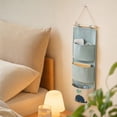 thumbnail image 5 of Hanging Pocket Organizer, Wall Mount Storage Bag, Foldable Door Caddy, Durable Tear Proof Fabric and Sturdy Hanging Rope for Dorm Rooms, Bathroom Walls, and Bedroom Closets., 5 of 7