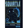 thumbnail image 2 of Girl's Pokemon Squirtle Retro Grid Graphic Tee Navy Blue X Small, 2 of 4